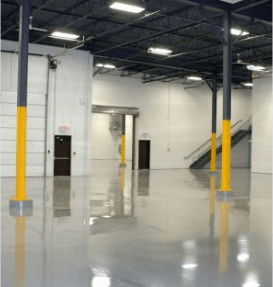Inside warehouse