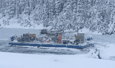 Dredger on Ice